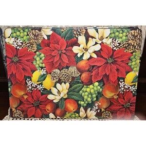 Helen Vladykina Crimson Glory Gifts of Art Placemats Cork Back 11" x 16" (read)